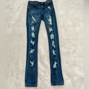 Almost Famous ripped skinny jeans